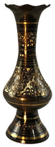 Natural Geo Brass Elegant Black/Gold 8" Table Vase