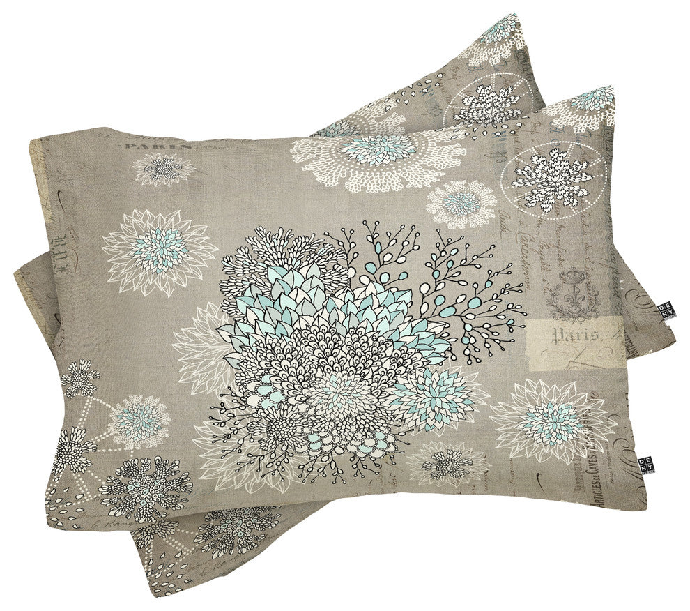 Deny Designs Iveta Abolina French Blue Pillow Shams, Queen