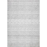 Nuloom Kamryn Tribal Indoor/Outdoor Striped Area Rug, Grey 6'7"x9'