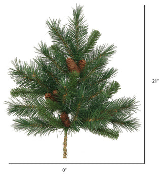 Artificial Cheyenne Pine Spray , Green, 21"