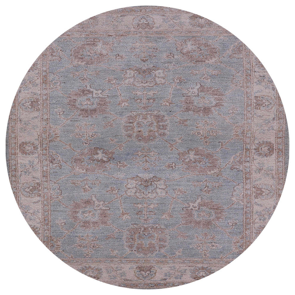 Ahgly Company Indoor Round Mid-Century Modern Area Rugs, 4' Round
