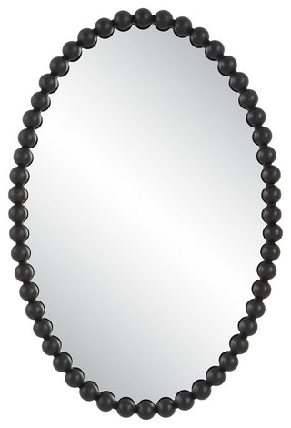 Uttermost Serna Black Oval Mirror