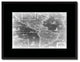 America Vintage Monochrome Map Canvas, 16"x21"