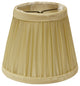 7" Pale Gray Set of 6 Slanted Chandelier Tafetta Lampshades