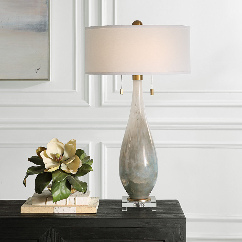 Uttermost 30231 Cardoni Bronze Glass Table Lamp