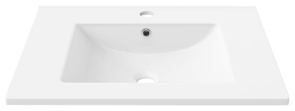 30" Ceramic Vanity Sink Top