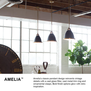 Hinkley Amelia Medium Pendant, Aged Zinc