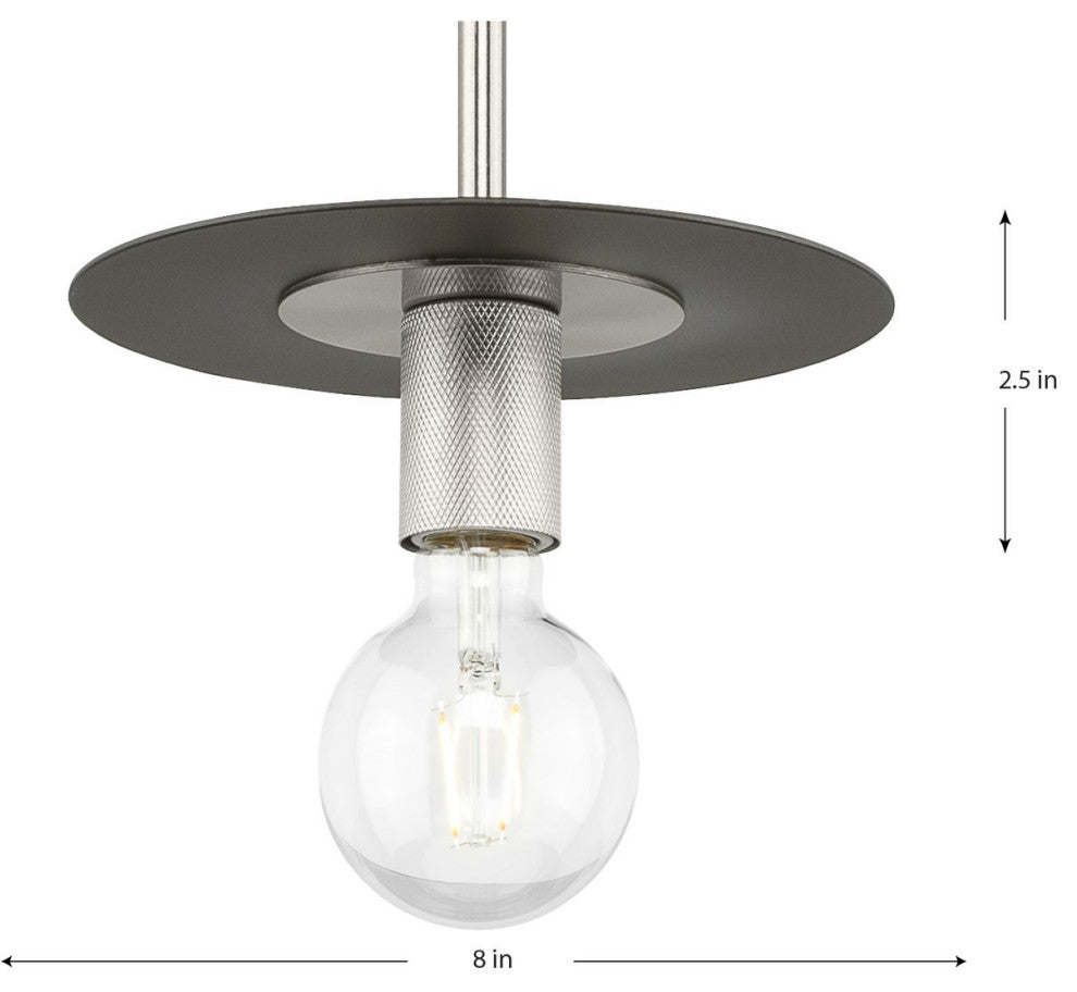 Trimble Collection One-Light Brushed Nickel Mini Pendant
