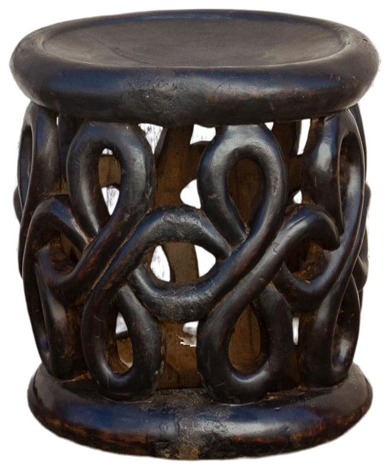 Unique Figural Carved Bamileke Stool