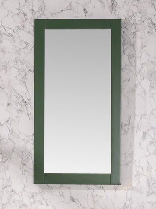 16" Pewter Green Mirror