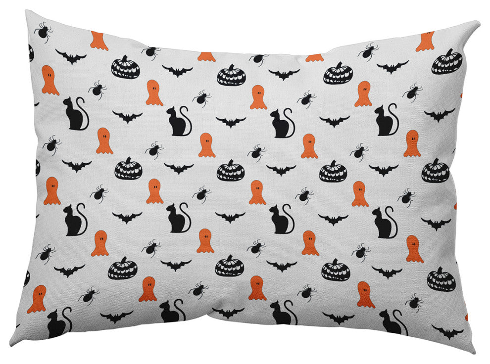 Halloween Critters Accent Pillow, Traditional Orange, 14"x20"