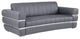 Ferrara Genuine Italian Leather Modern Sofa Dark Gray