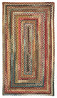 Capel Eaton Multicolor 0442_900 Braided Rugs - 27" X 9' Runner Concentric Rectan