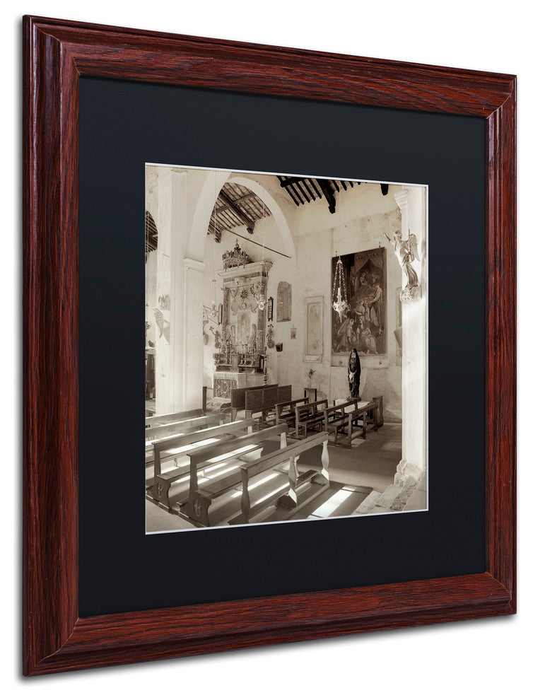 Alan Blaustein ''Banogregio I'' Art, Wood Frame, Black Mat, 16x16