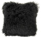 Tibetan Black Lamb Fur Pouf