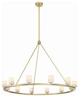 Crystorama Aragon 12 Light Soft Brass Chandelier