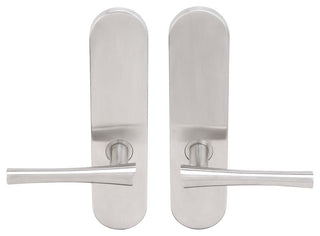 Champagne Lever, Tubular Full Dummy Pair, Right Hand, Satin Stainless Steel