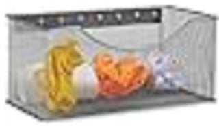 YBM Home Wire Mesh Magnetic Basket, Silver 11"x5.5"x5" 4 Pack