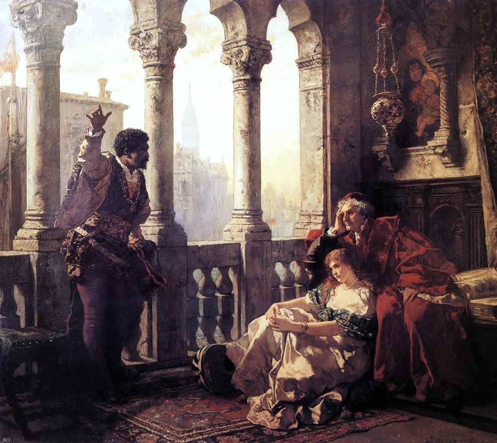 Carl Friedrich Becker Othello Relating His Adventures to Desdemona Canvas Wrap