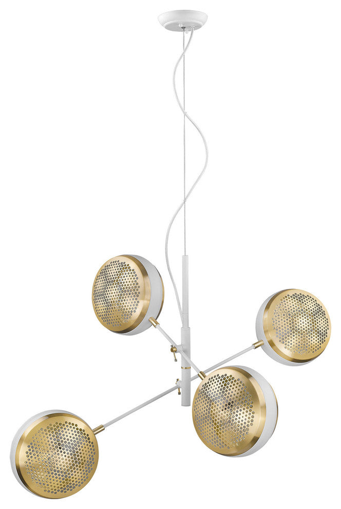 Tholos 4-Light White Pendant