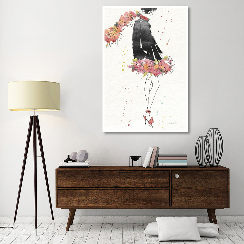"Floral Fashion IV v2" Digital Paper Print by Anne Tavoletti, 42"x62"