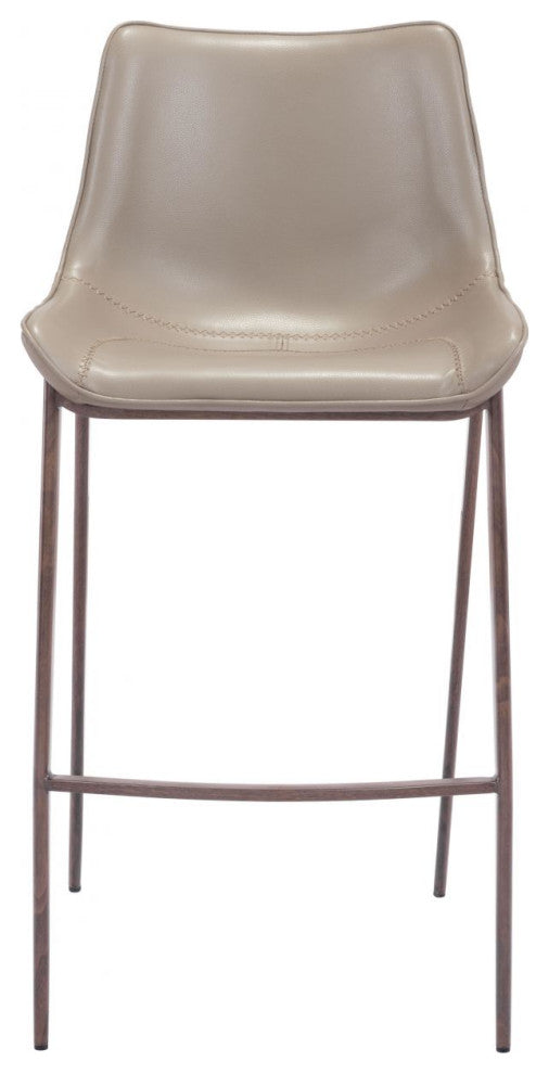 Magnus Bar Chair, Set of 2 Brown/Walnut