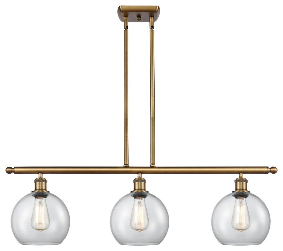 Innovations Lighting 516-3I-BB-G122-8 Athens 3 Light 36" Island Light