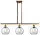 Innovations Lighting 516-3I-BB-G122-8 Athens 3 Light 36" Island Light