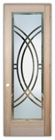 Interior Prehung Door or Interior Slab Door - Demi Circle - Douglas Fir...