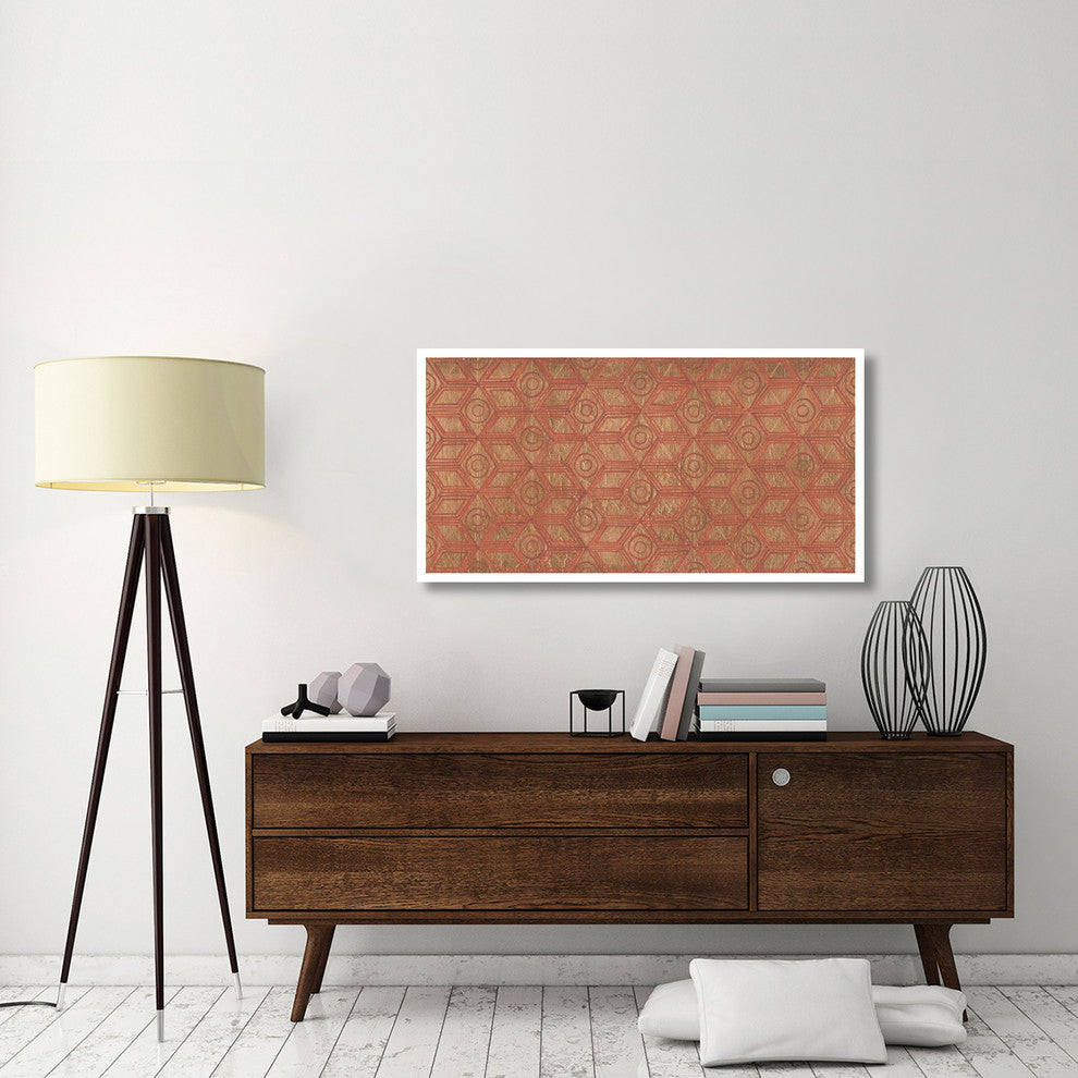 "Copper Pattern I" Digital Paper Print by Kathrine Lovell, 50"x26"