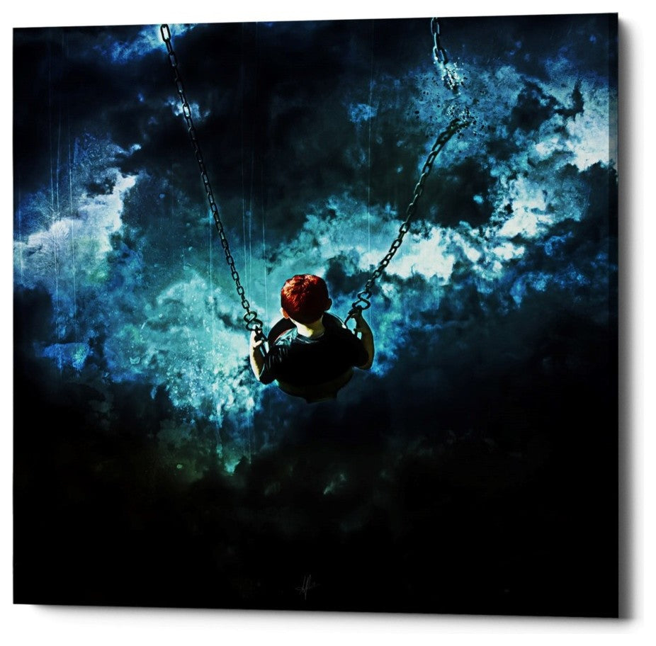Cortesi Home "Travel is Dangerous" by Mario Sanchez Nevado Giclee Canvas,26"x26"