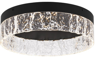 LED Flush Mount in Matte Black