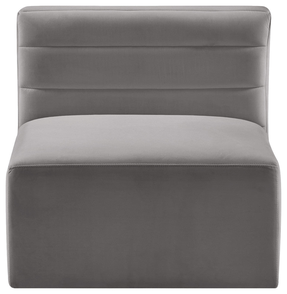 Quincy Modular Component, Gray, Armless Chair