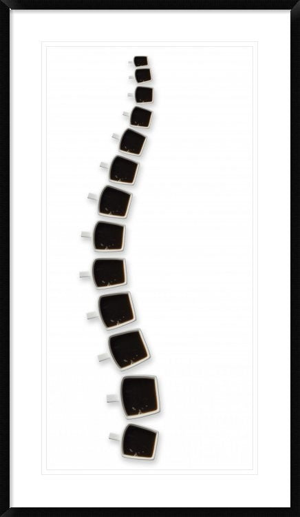 "Backbone Of Coffee" Framed Digital Print by Wieteke De Kogel, 26x44"
