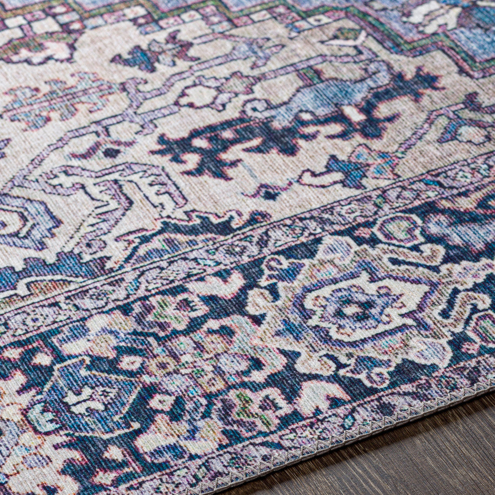 Iris IRS-2362 Traditional Blue 3'6"x5'6" Area Rug