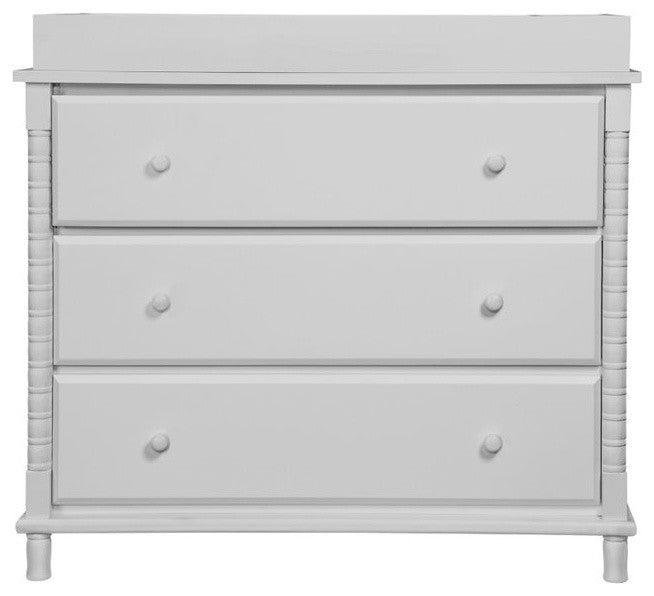DaVinci Jenny Lind 3-Drawer Changer Dresser in Fog Grey Finish