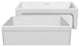 Whitehaus WHQ5530-M-WHITE Glencove Fireclay Kitchen Sink, Matte White