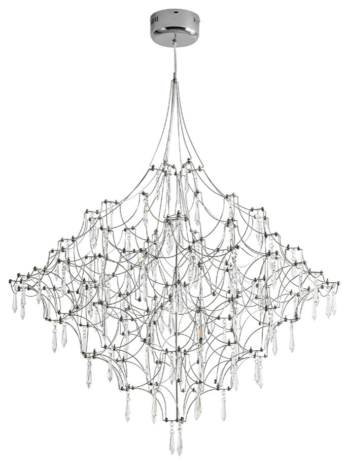 Modern Luxury Firefly Branch Star Led Crystal Chandelier