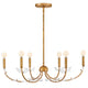 Hinkley Aliso Medium Chandelier, Distressed Brass