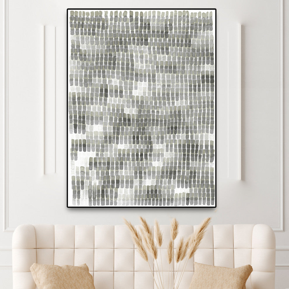"Woven Reeds III" Oversized Framed Canvas, 60" x 40"