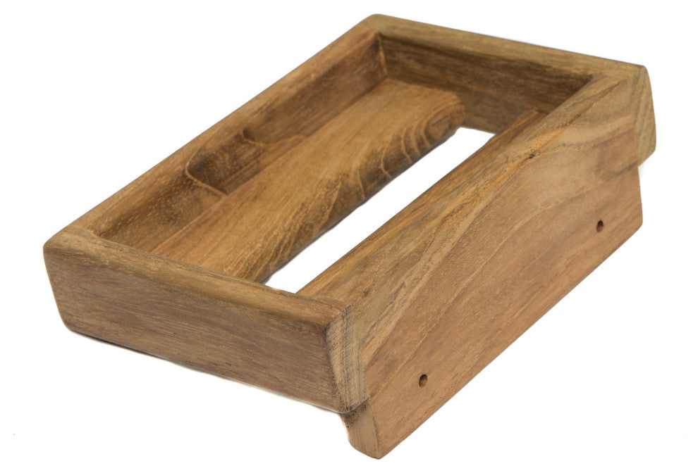 Traditional Solid Teak Wall Mount Soap Dish