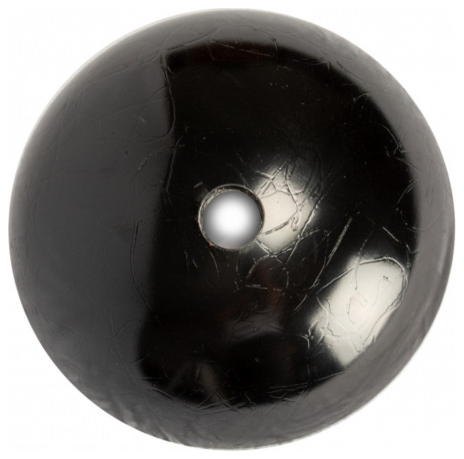 Eden Bath EB_GS65 Black and Silver Streamers Round Glass Vessel Sink