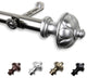 Ellen 13/16" Diameter Curtain Rod, Satin Nickel, 18-28"