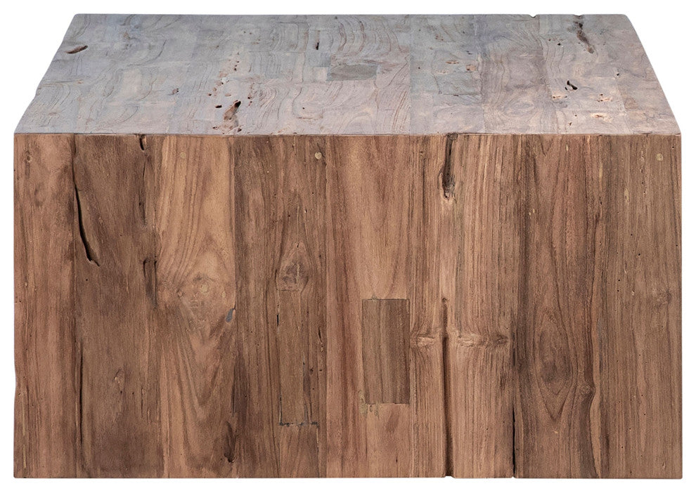 Camila 60" Rectangular Reclaimed Teak Waterfall Coffee Table