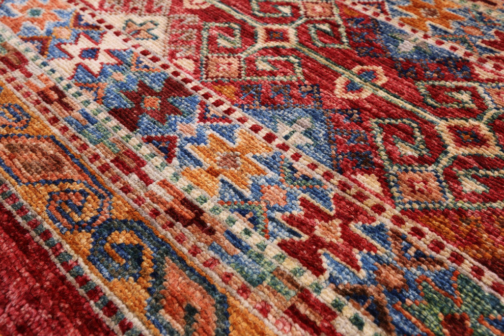 Khorjin Super Kazak Handmade Runner Rug 2' 7" X 9' 10" Q7486