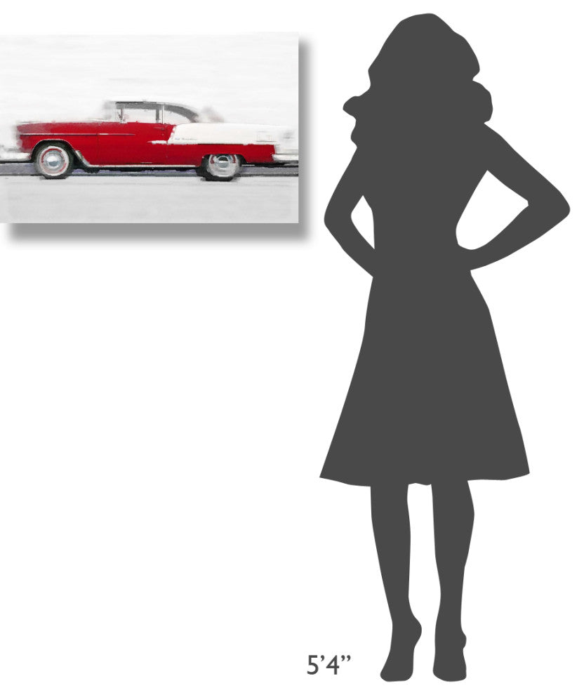 "1955 Chevy Bel Air Watercolor" Fine Art Print