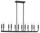 Bailey 12 Light Matte Black Chandelier