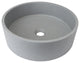 Dark Grey Round Concrete Vessel Bathroom Sink