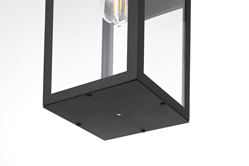 Home Living 8" Outdoor Wall Sconce, Black