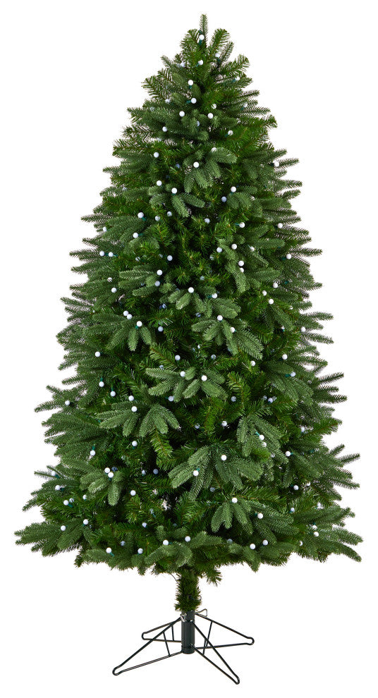 T3292 6.5 Fraser Fir Artificial Christmas Tree With 550 Gum Ball LED Lights